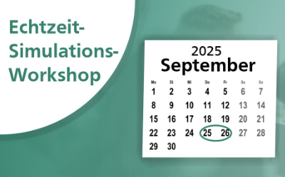 Kalenderblatt September 2025 mit hervorgehobenen Tagen 25. und 26. für Workshop-Termin.